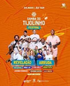 23/08 🎉 SAMBA DO TIJOLINHO FESTIVAL