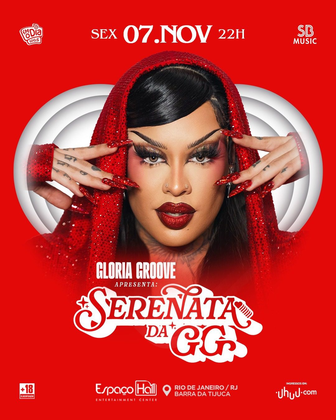 07/11 🥁 GLORIA GROOVE NO ESPAÇO HALL