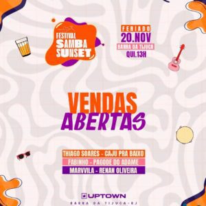 20/11 🥁FESTIVAL SAMBA SUNSET