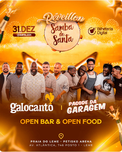 31/12 *🥁 RÉVEILLON DO SAMBA DE SANTA*
