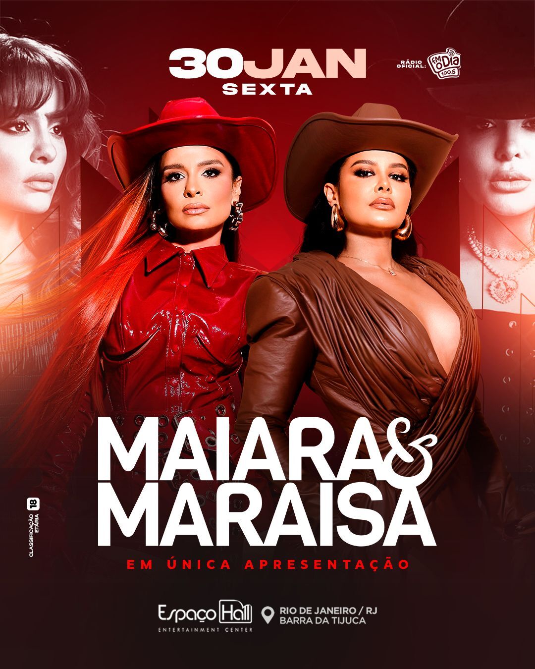 30/01 🥁 *MAIARA & MARAISA NO ESPAÇO HALL*