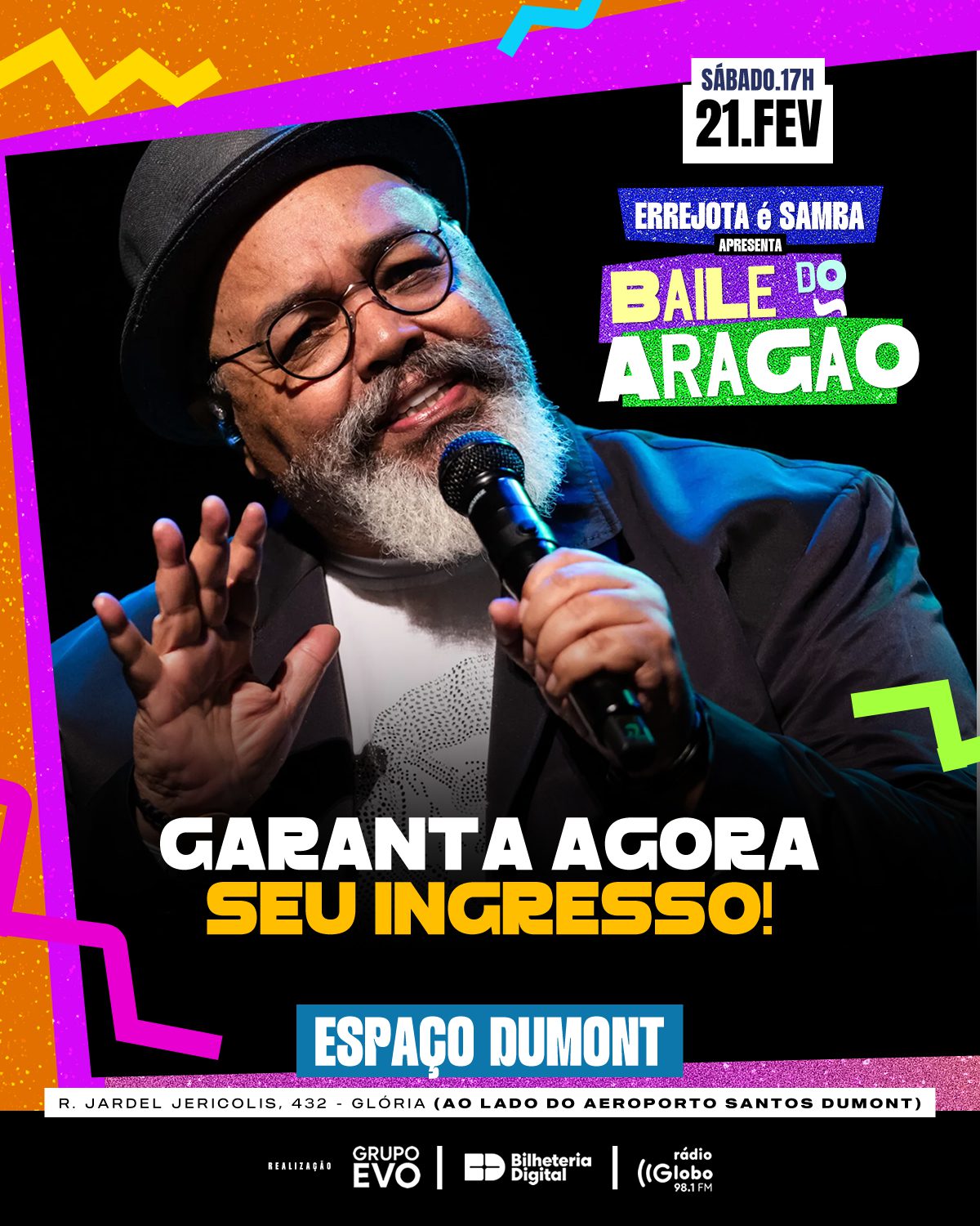 21/02🥁ERREJOTA É SAMBA – BAILE DO ARAGÃO