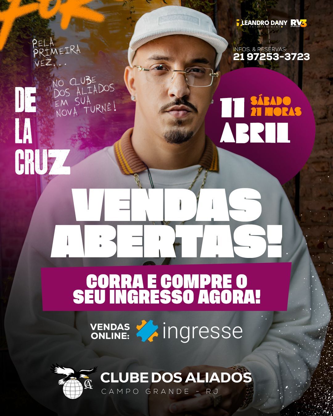 11/04 🎤 DELACRUZ AO VIVO