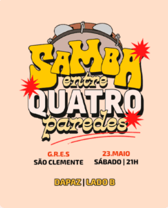 🥁 SAMBA ENTRE 4 PAREDES 23/05