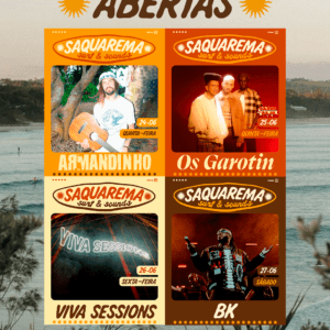 24 a 27/06 🎧 SAQUAREMA SURF & SOUNDS 🏄