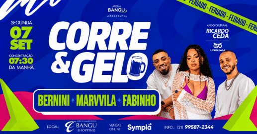 🥁 Corre & Gelo 07/09