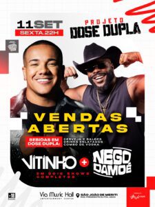 🥁 Vitinho e Nego Damoé dose dupla 11/09